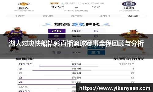 湖人对决快船精彩直播篮球赛事全程回顾与分析