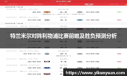 特兰米尔对阵利物浦比赛前瞻及胜负预测分析