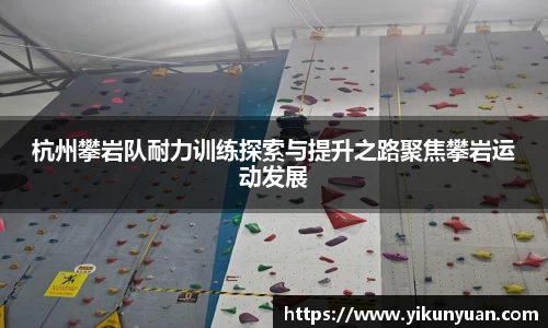 杭州攀岩队耐力训练探索与提升之路聚焦攀岩运动发展